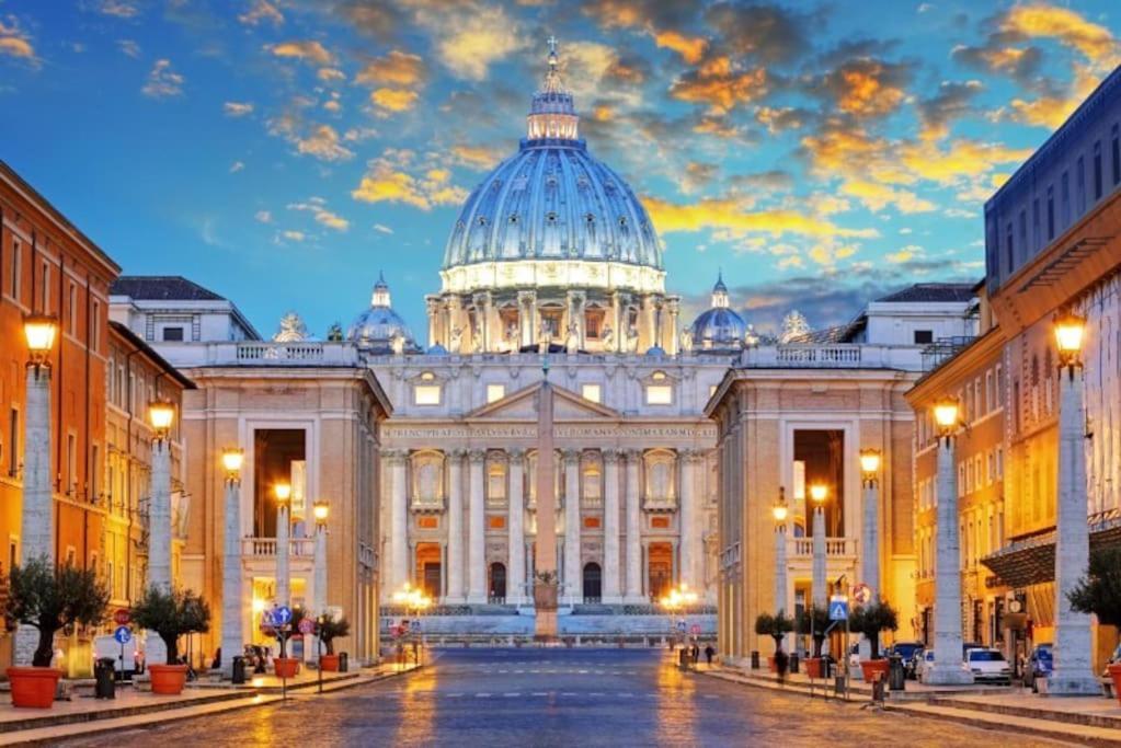 Vaticano-Metro A Luminoso Quadrilocale Roma Exterior foto